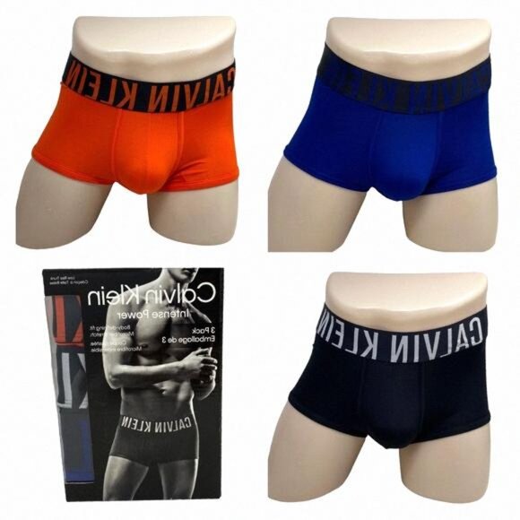 Calvin Klein 3 Pack Low Rise Trunk Microfiber Intense NB2593934 Men Red Power - Picture 1 of 9